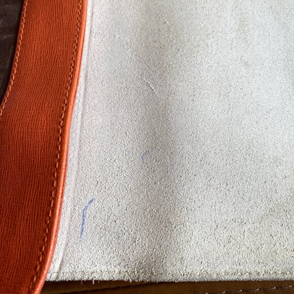 Furla - Appaloosa Pebbled Leather Cross Body Shoulder Bag - Orange - Picture 10 of 13